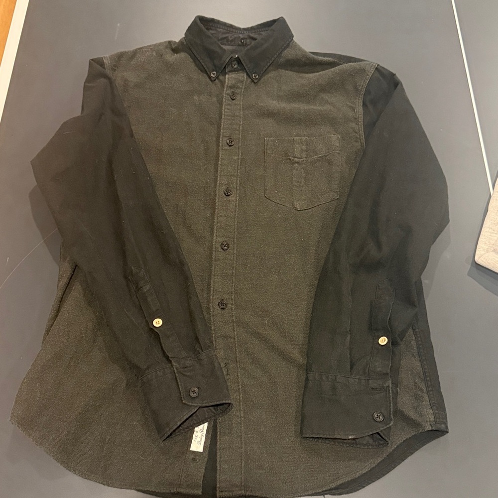 Rag & Bone Black Slim Fit Shirt
